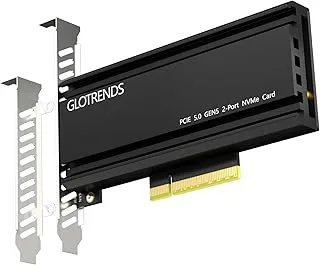 GLOTRENDS PA52L Dual M.2 NVMe till PCIe 5.0 X8 Adapter
