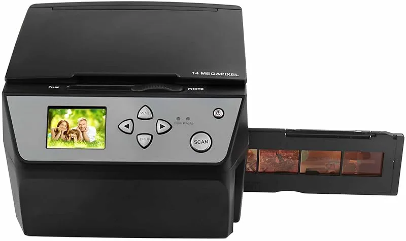Film- och slideskanner, 22MP digital USB-skanner med 5-tums LCD-skärm