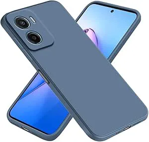 EASSGU Fodral till Motorola Moto g06/Motorola Moto g06 Power (6,9 tum), mjukt TPU-silikonfodral – lavendelgrå