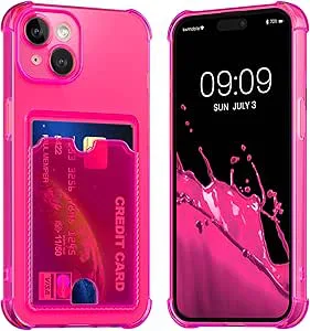 kwmobile TPU-fodral med kortplats kompatibelt med Apple