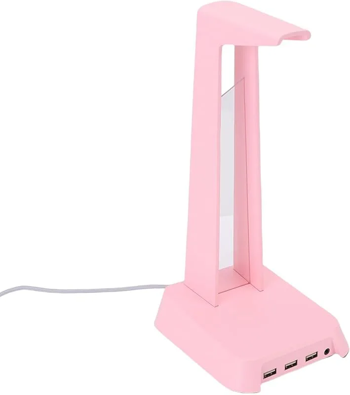 WINH Gaming Headset Stand RGB Lyuminerad USB -portluckorhållare för Spelinställning Hemmakontor