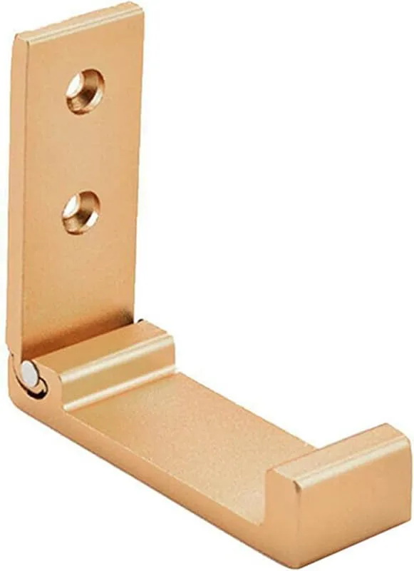 Headsethållare Hörlurshållare Stativ Vikbar vägghängare Klädkrok Fäste for headset Display Support Mount Hörlurar Tillbehör(Gold)