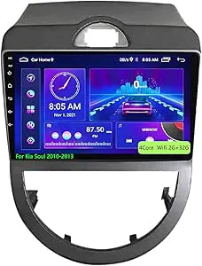 Android 15 9 Tums Pekskärmsradio För KIA Soul 2010-2013,Videospelare,GPS-navigering,Stöd För Skärmspegling,Bluetooth-rattstyrning,4-core Wifi 2G+32G