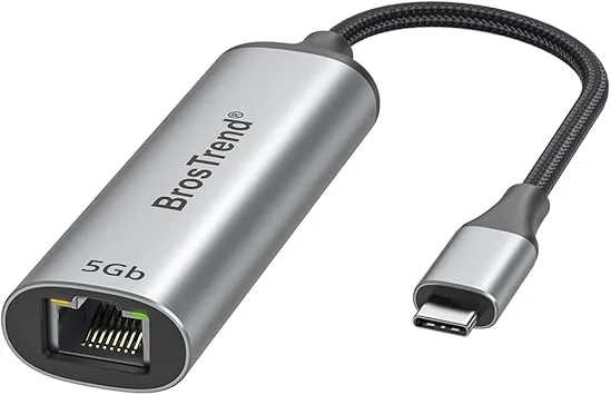 BrosTrend 5Gb USB C till Ethernet-adapter