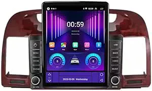 Android 15 Dubbel-Din Bilstereo 9.7"Pekskärm Bilstereo för Toyota Camry 2002 2003 2004 2005 med Bluetooth GPS Navigation FM Radio Plug and Play Stödjer Carplay och Android Auto and Backkamera