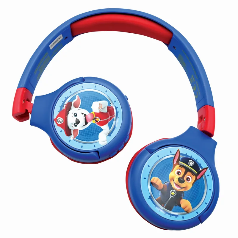 Lexibook Paw Patrol barnhörlurar, röd/blå