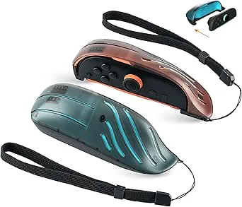 NITHO 2-delat mushandtag, kompatibelt med N-switch 2, konvertera till en exakt spelmus, plug and play för FPS-spel, ergonomisk ABS-design med säkerhetsrem