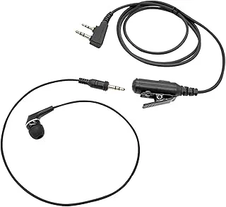 Headset, 2-stifts in-ear walkie-talkie-hörlur med PTT-mikrofon, kompatibel For Kenwood, passar For BaoFeng tvåvägsradior Walkie-talkie-hörlurar