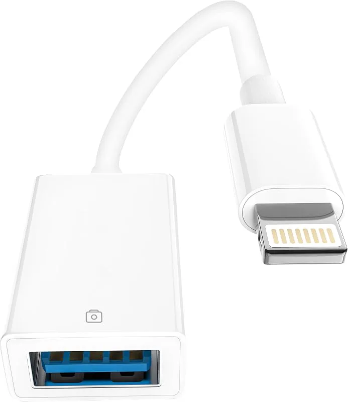 Lightning till USB OTG-adapter för iPhone14 13 12 X .iPad USB-adapter med datasynkroniseri