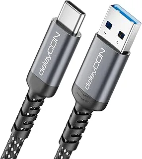 deleyCON 1,5m USB-A till USB-C-Kabel USB 3.0
