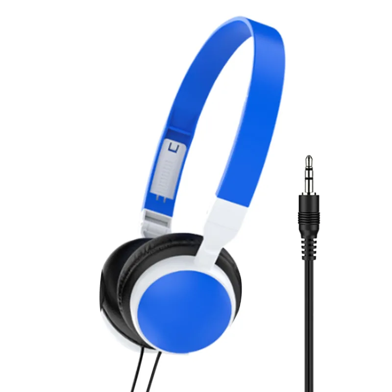 Generic PC-headset över örat, ljusblått