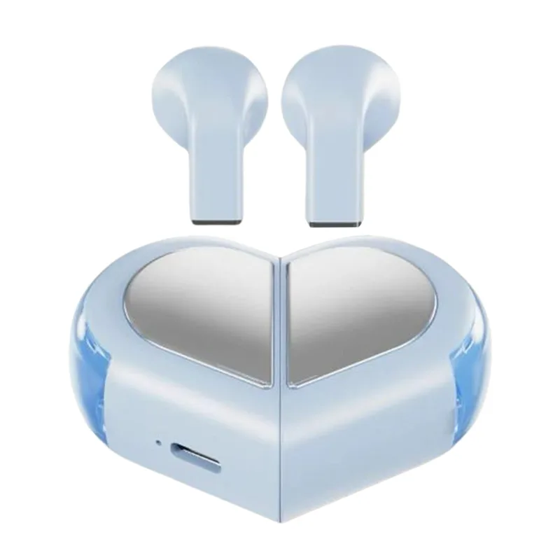 Generic minitrådlösa in-ear-hörlurar i hjärtform