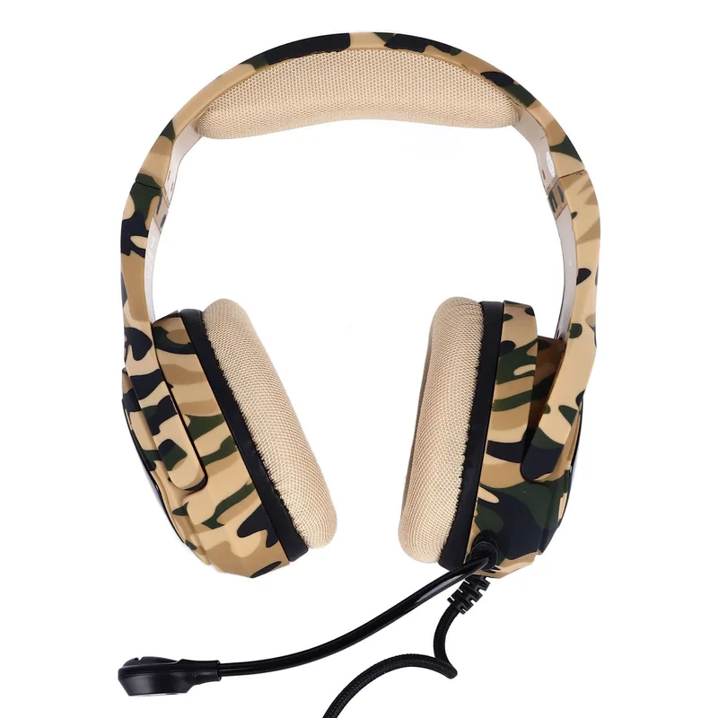 Generic trådbundna gaming-hörlurar med mikrofon, Desert Camo