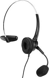 Acouto Telefonhuvudet RJ9 Hörlurar med 330 ° Mikrofon för hem