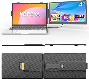 KEFEYA Laptop Skärmförlängning 14" FHD 1080P IPS