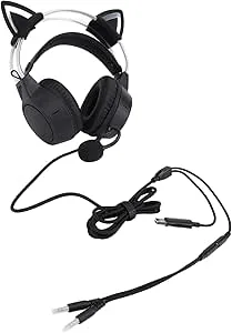 Yctze Cat Ear Gaming-headset med RGB-belysning