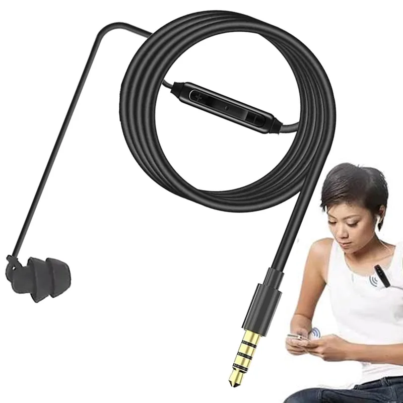Trådbundet mono-headset med öronsnäcka, 3,5 mm eller USB-C