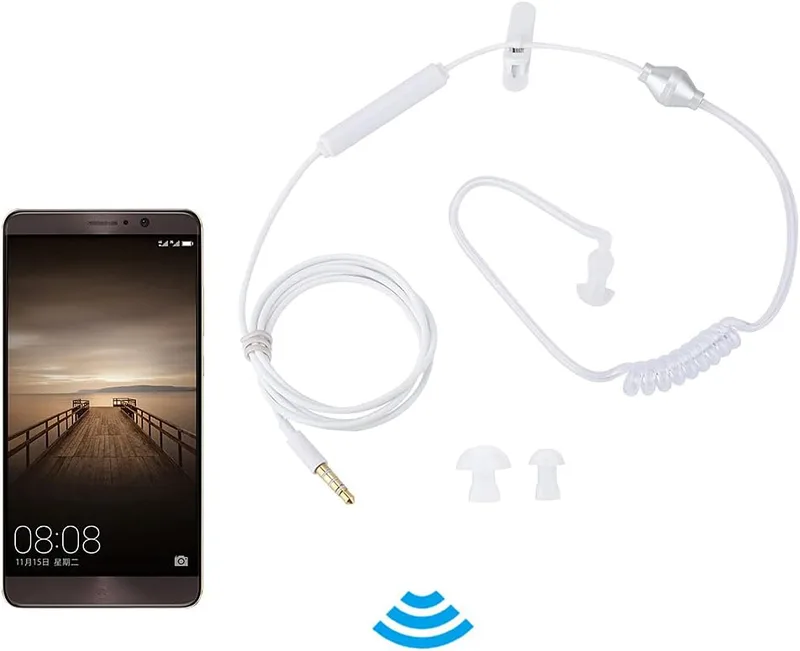 In Ear-headset med Luftslang