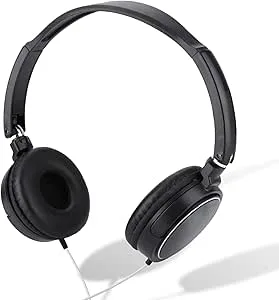 SIXRUN Hopfällbara Trådade Hörlurar Stereo Hörlurset HiFi-ljud