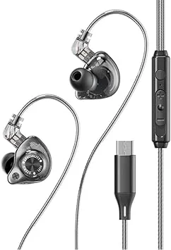 Bullerisolerande USB C HiFi-öronsnäckor