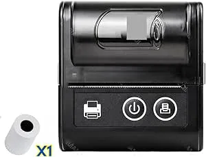 BDSHGRDH fotoprinter， Mini Bluetooth-fakturaskrivare trådlös
