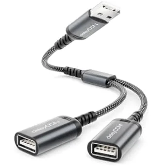 deleyCON USB Splitter 1 till 2 Y