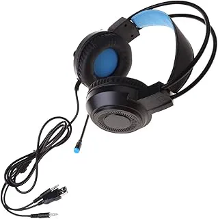 Stereo spelheadset spel bakgrundsbelysta hörlurar bekväma att bära hörlurar
