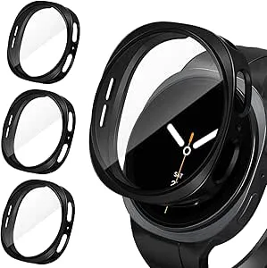 ivoler 3 delar med skärmskydd för Samsung Galaxy Watch 8 44 mm
