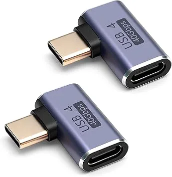 USB-C-adapter med 90 graders vinkel (2-pack)