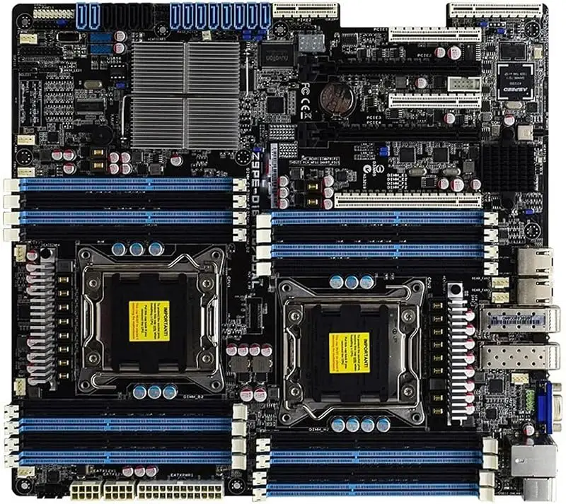 moderkort Fit For ASUS Z9PE-D16-10G/DUAL Moderkort Stödjer E5-2600 v2 ‌E5-2670 Processor 16×DDR3 1866MHz 512GB Intel C60