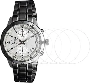 QUARKZMAN 5 stycken skärmskydd glas klocka 39 mm 9H härdat glas aluminiumoxid anti-blått ljus HD rund smart klocka urtavla kristall skärmskydd