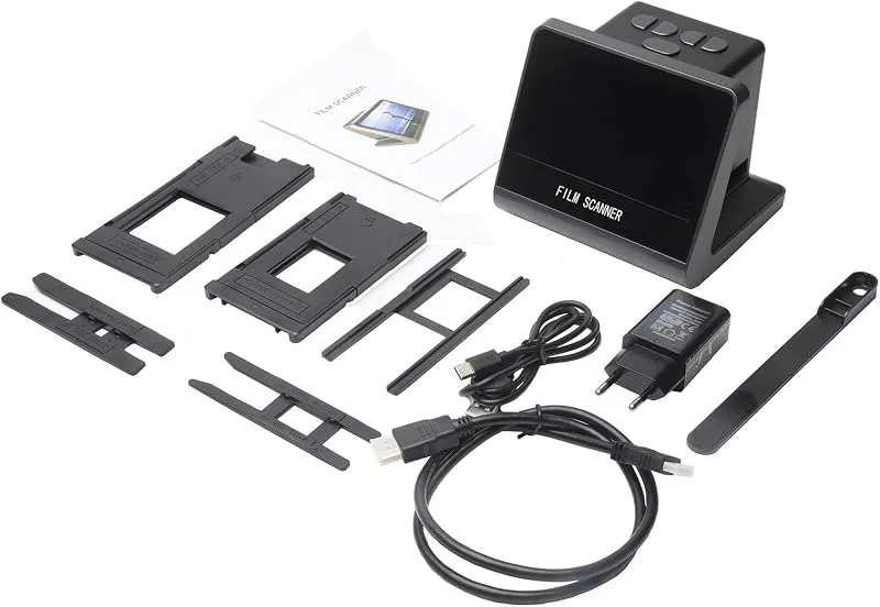 Generic 14 MP HD-Film och Diabildskanner, 5-tums LCD-skärm, Inbyggt Minne, Film Till Digitalomvandlare för Restaurering Av Gamla Foton, Bärbart ABS-ma