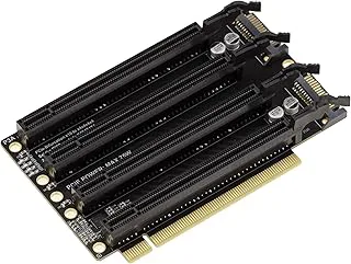 Riser PCIe Gen 3.0 x 16 till 4-portars bifurkationsadapter x 4