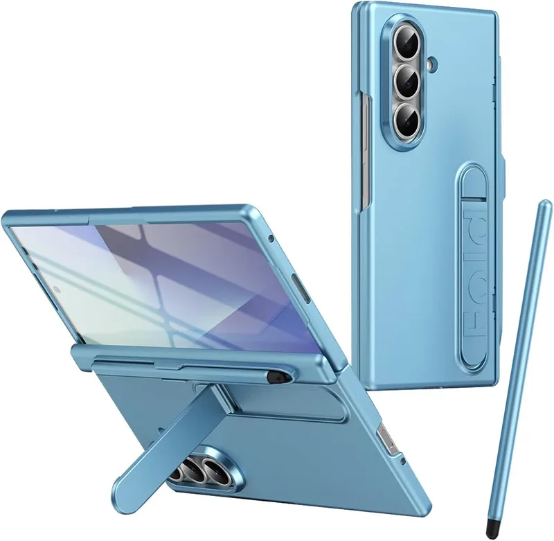 BAILI för Galaxy Z Fold 7 fodral med stativ