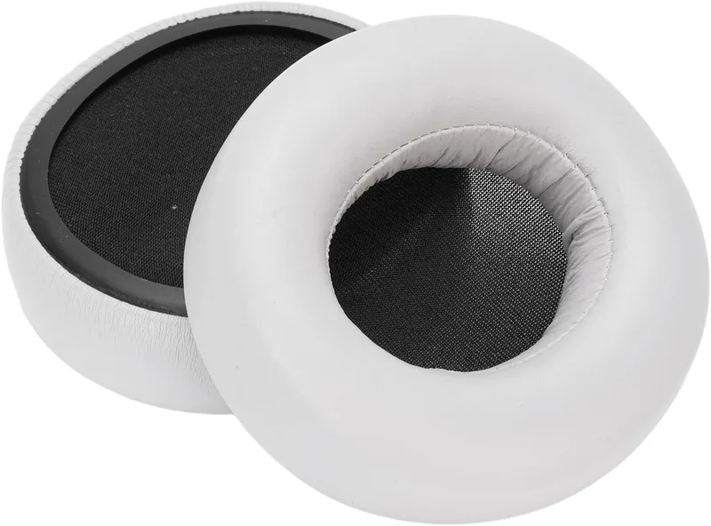 Denash Memory Foam öronkuddar i Proteinläder för RB-M700B RB-M500B RB-M300B RB-M500BE-K Hörlurar, Bekväma Utbytesöronkuddar för Längre Livslängd (Grå)