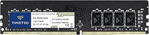Timetec Premium 8 GB DDR4 2400 MHz PC4-19200 Icke-ECC obuffrad 1,2 V CL17 1Rx8 Single Rank 288 Pin UDIMM skrivbord PC dator minne RAM uppgradering (8