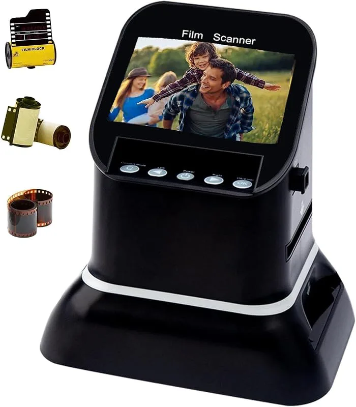 Filmskanner, högupplöst 120 LCD-skärm, 22 MP digital film och bildskanner, konvertera gamla 135 35 mm, 120, 126, 127 negativ till JPEG, med förhandsgr