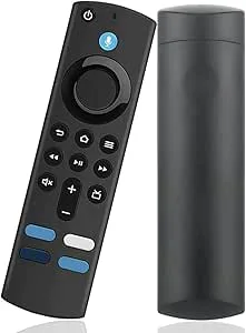 Ersättning för röstfjärrkontroll passform, röstfunktion fjärrkontroller för Fire TV Stick/Box/Stick Lite/Cube och kompatibel med specifika modeller av Toshiba, Insignier (L5B83G) (svart, 1 st)