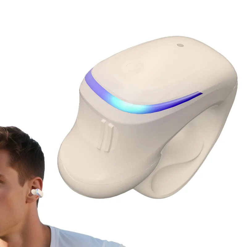 Trådlösa clip-on-hörlurar för ett öra, hudfärg