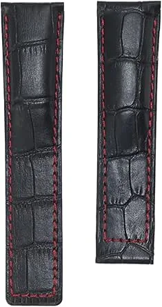 HMFANG Koskinn For Män Äkta Armband 20 Mm 22 24 Klockarmband Kompatibel Med TAG HEUER CARRERA Monaco AQUARACER Armbandsbälte(Without Clasp-01,20mm)