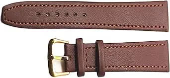 18mm 20mm 22mm 24mm Läderarmband Mjukt klockarmband Rostfritt stålspänne