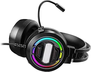 Dpofirs Gaming Headset Surround Sound Trådbundna Hörlurar