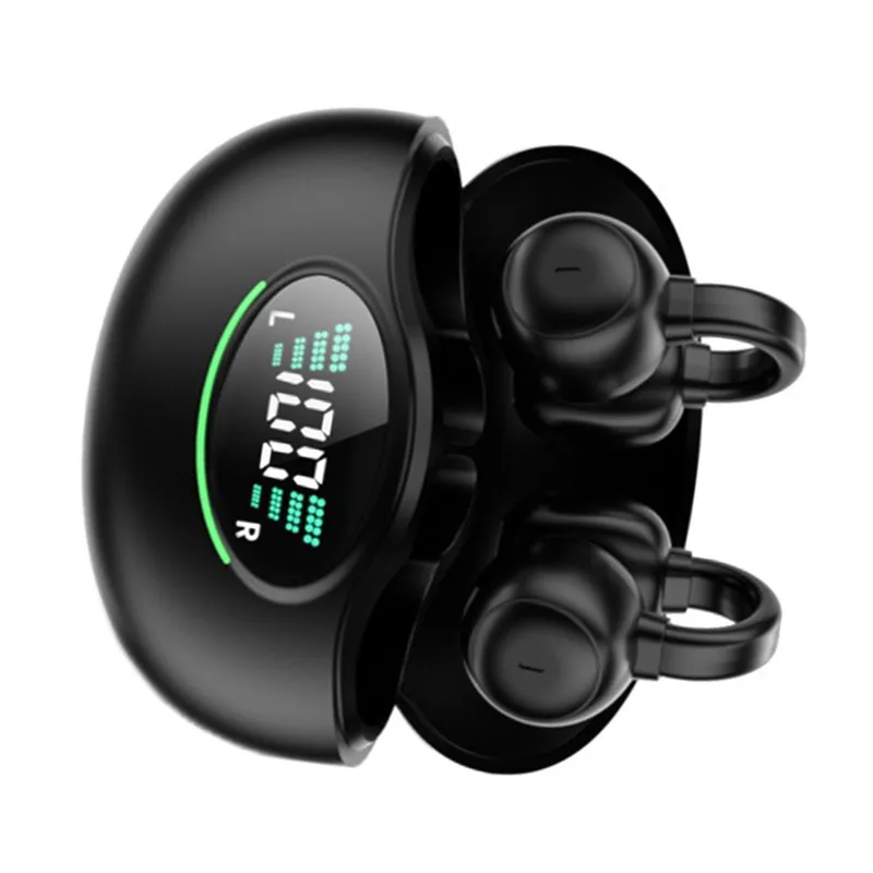 Generic trådlösa Bluetooth-hörlurar, 80 timmars batteritid, svarta