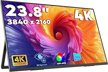 Bärbar 4K UH 23,8-tums skärm
