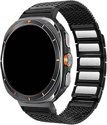 Rostfritt stålarmband for Samsung Galaxy Watch Ultra/Ultra2 (2025) 47mm utan mellanrum, ersätter Milanese Loop-armband Correa