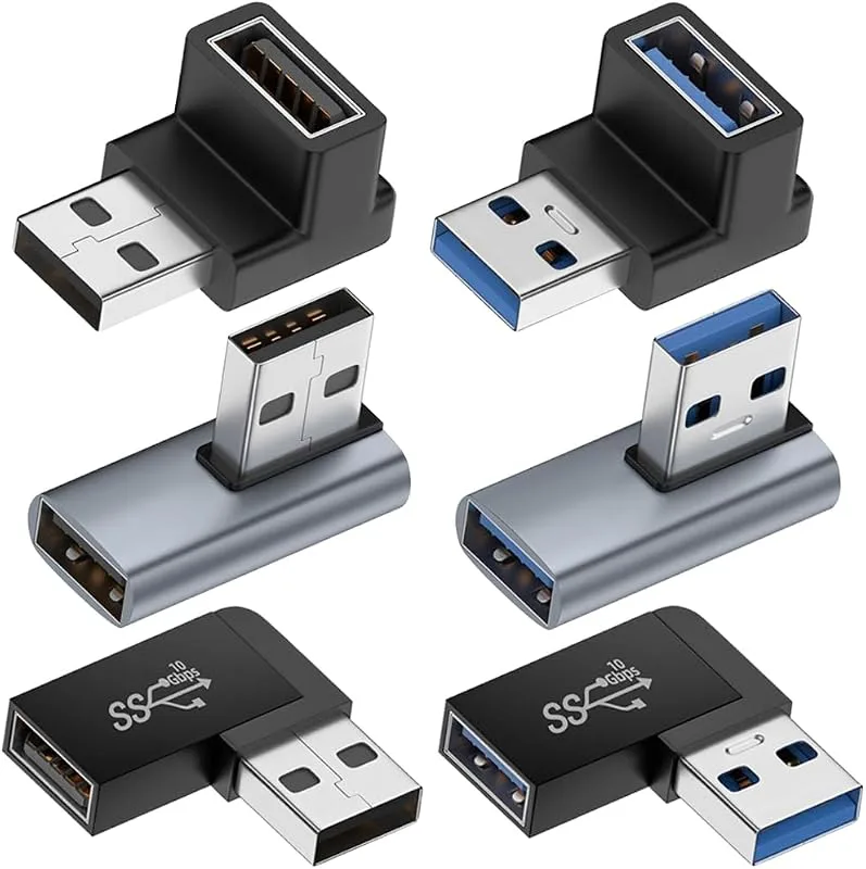 USB 3.0 hane till hona 90 graders adapter