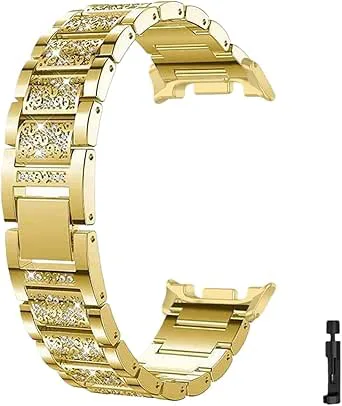 Bling moderiktigt armband for Samsung Galaxy Watch 8/8classic 46mm metallband for Samsung Ultra 2025/7 47mm damarmband tillbehö
