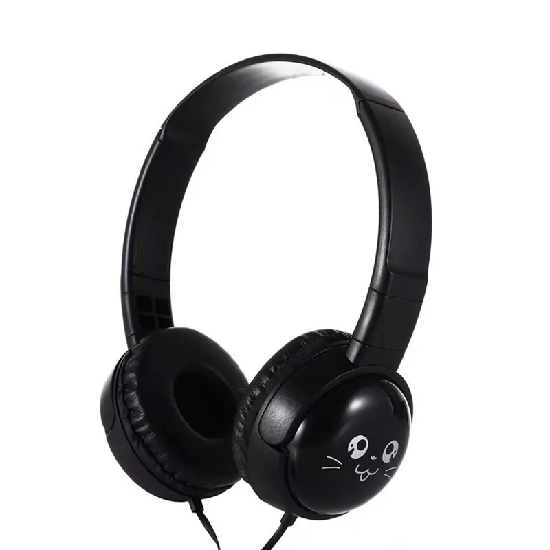 Trådbundna over-ear-hörlurar, 3,5 mm, svart