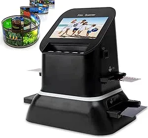 Digital filmscanner, hög upplösning 120, stöder 5 filmformat 120, 1 080 p LCD-skärm, konverterar negativa och diabilder på 35 mm, 135, 126 och 127 till JPEG digital