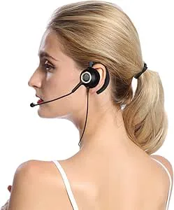 ZJchao Brusreducerande Call Center-headset med Adapter